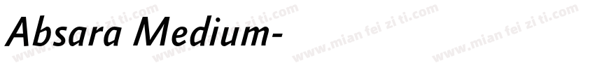 Absara Medium字体转换